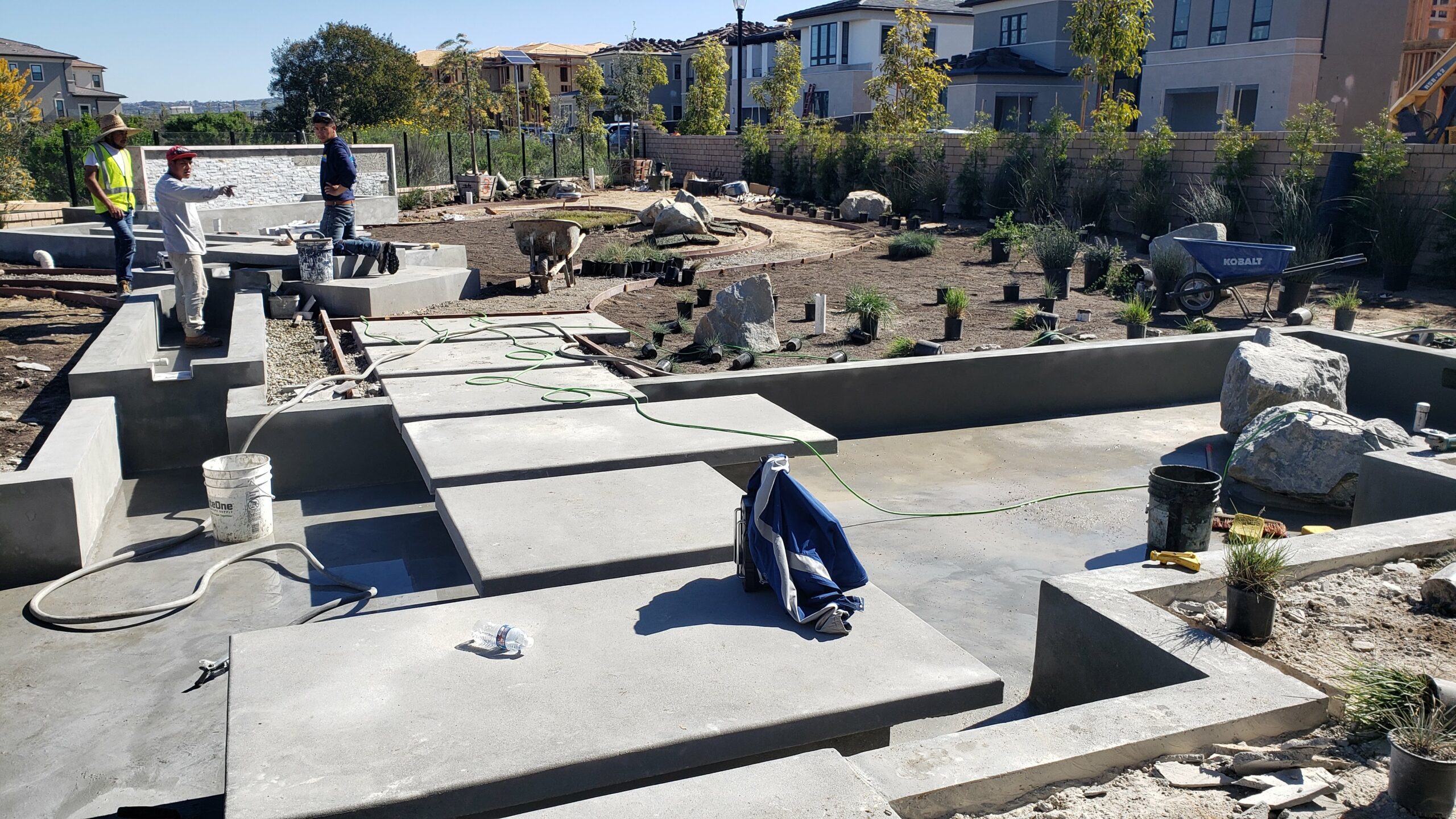 San Diego home getting remodeled by Evoscapes.