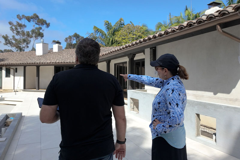 The process of a backyard transformation from Evoscapes.